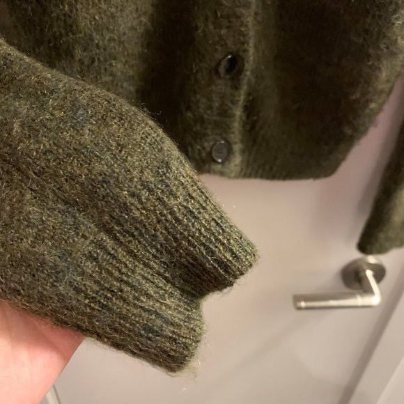 Rare CHLOE SEVIGNY for OPENING CEREMONY Green Mohair Cardigan - Picture 4 of 10